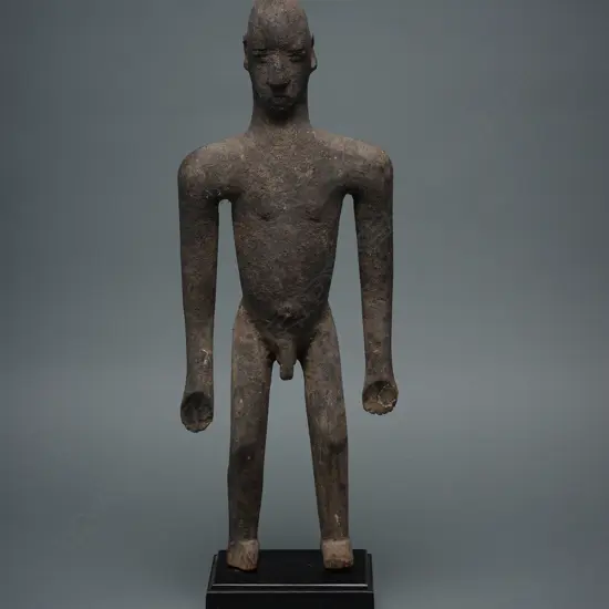 Ghana Dagari wooden male figure,
